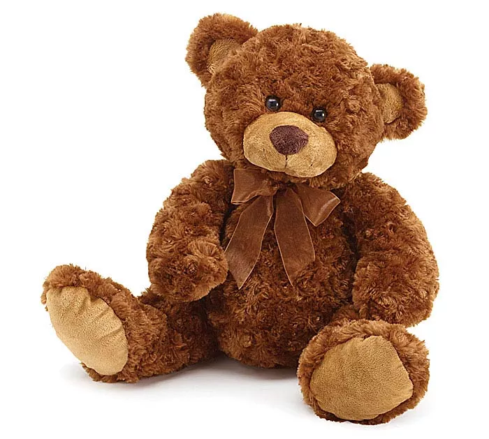 14" SITTING BROWN BEAR PLUSH