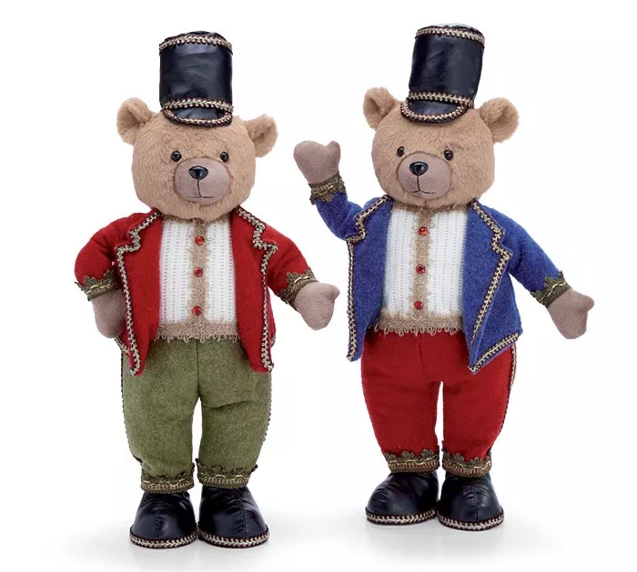 DECOR PLUSH NUTCRACKER BEARS