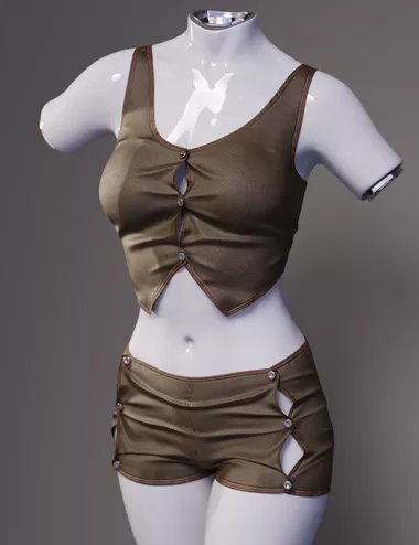 dForce Buttoned Up Outfit 02 for Genesis 9