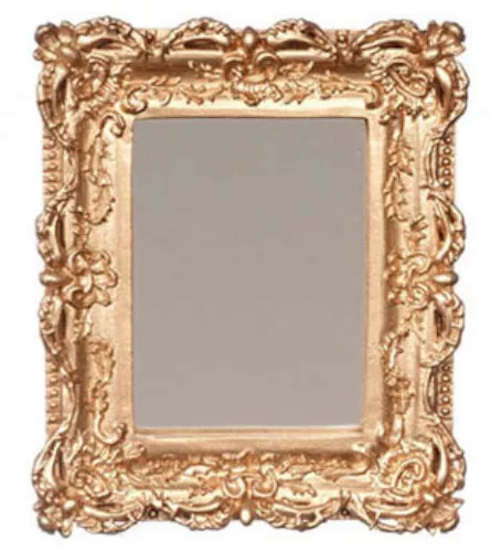 Miniature Antique Framed Mirror for Dollhouses